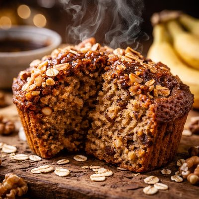 Image of Molasses Oat Banana Bread or Muffins Lower Fat