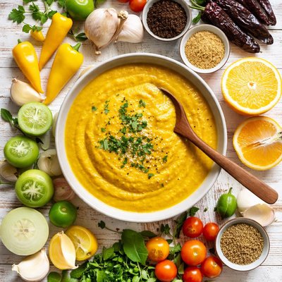 Image of Mole Amarillo Mexican Yellow Sauce Yellow Mole Sauce