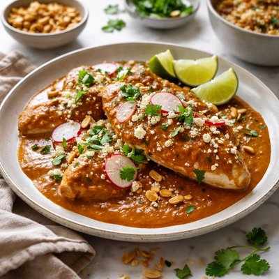 Image of Mole De Cacahuate Peanut Mole Mexican Peanut Sauce