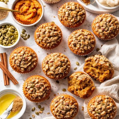 Image of Molletes De Calabaza Pumpkin Muffins