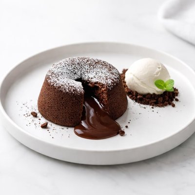 Image of Vegan Molten Chocolate Cake