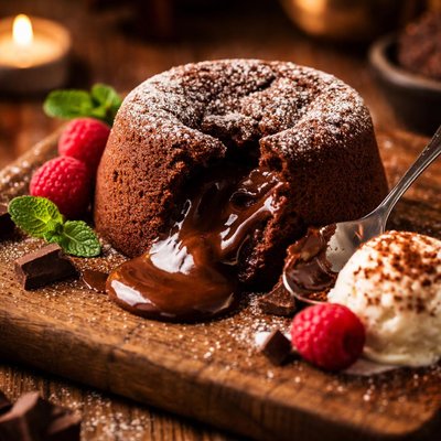 Image of Molten Chocolate Dessert