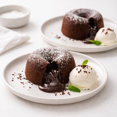Image of Molten Chocolate Puddings