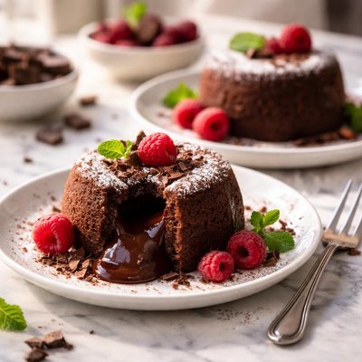 Image of Molten Lava Cakes Carob
