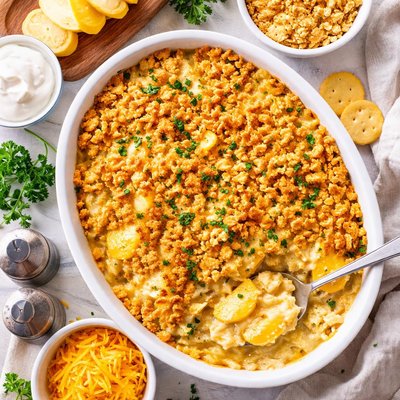 Image of Moms Yellow Squash Casserole