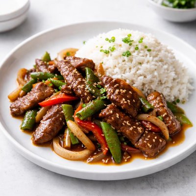 Image of Mongolian Lamb Stir Fry with Rice