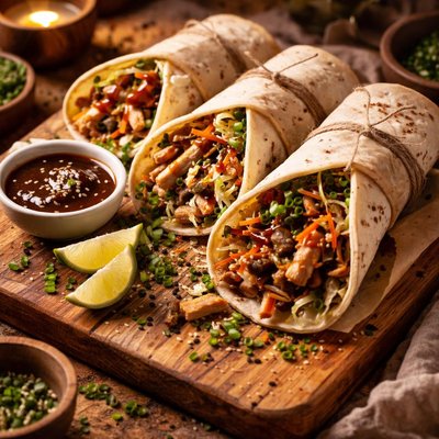 Image of Moo Shu Chicken Wraps