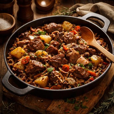 Image of Moose Meat One Dish Meal Ojibway
