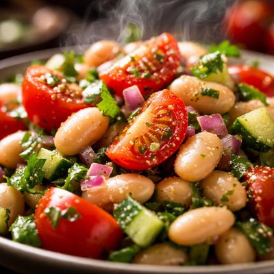 Image of Moosewood White Bean and Tomato Salad