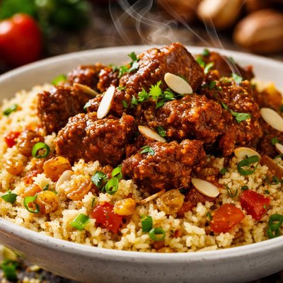 Image of Moroccan Beef with Honey Spice Couscous