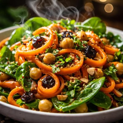 Image of Moroccan Carrot and Spinach Salad