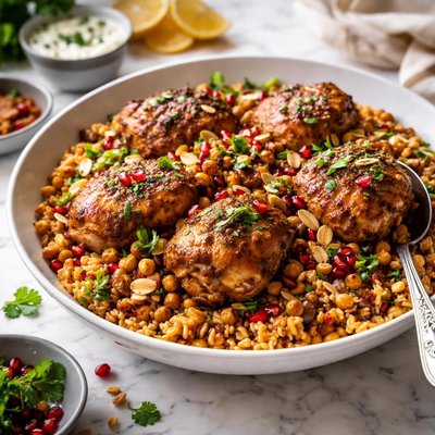 Image of Moroccan Chicken and Barley Pilaf