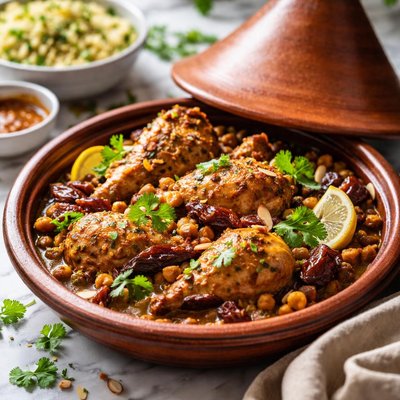 Image of Moroccan Chicken and Date Tagine