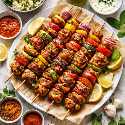 Image of Moroccan Chicken Kebabs Skewers