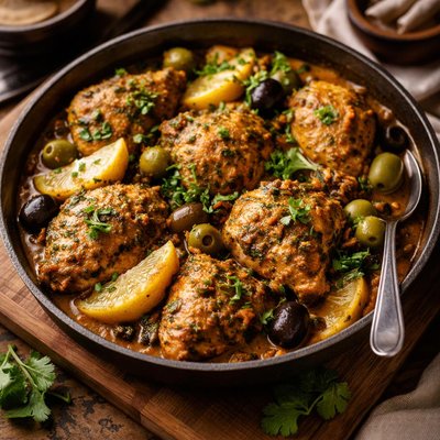 Image of Moroccan Chicken with Preserved Lemons