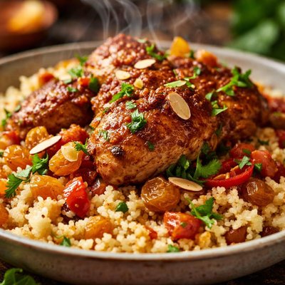 Image of Moroccan Chicken with Sweet Couscous