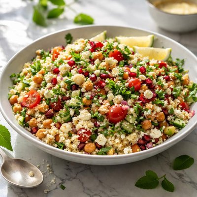 Image of Moroccan Couscous and Chickpea Salad