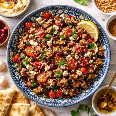 Image of Moroccan Eggplant Aubergine Salad