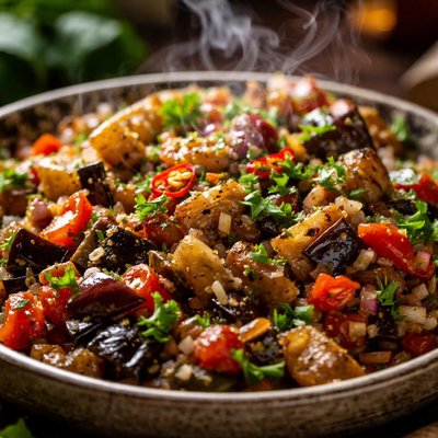 Image of Moroccan Eggplant Aubergine Salad Ii