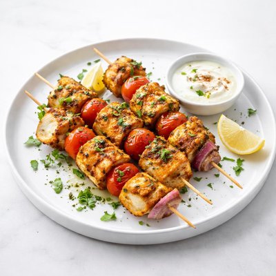Image of Moroccan Fish Skewers Kebabs
