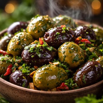 Image of Moroccan Herbed Olives