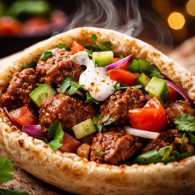 Image of Moroccan Lamb in Pita