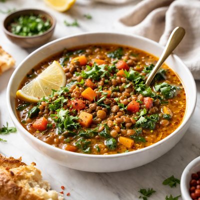 Image of Moroccan Lentil Vegetable Soup