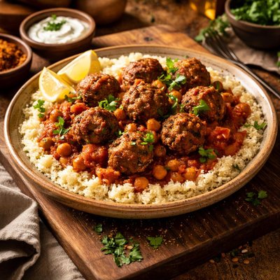 Image of Moroccan Meatballs Couscous