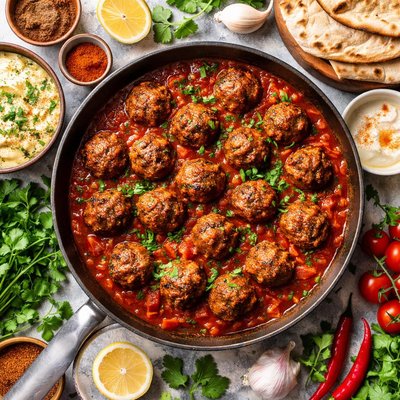 Image of Moroccan Meatballs in Tomato Sauce