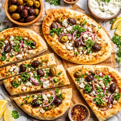 Image of Moroccan Olive Flatbread