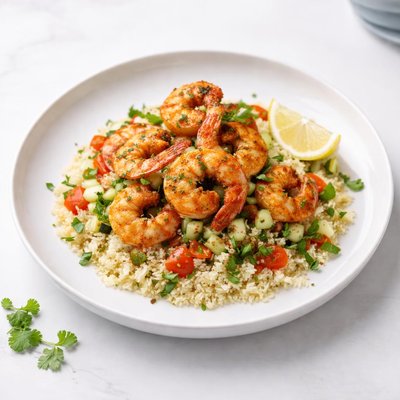Image of Moroccan Shrimp Over Couscous