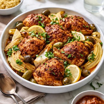 Image of Moroccan Spiced Chicken and Fennel