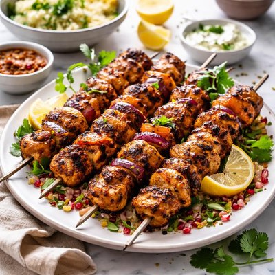 Image of Moroccan Spiced Chicken Kebabs