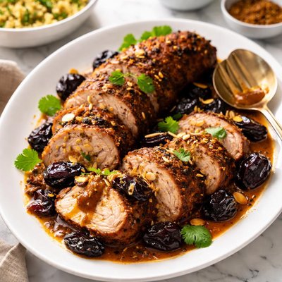 Image of Moroccan Spiced Pork Tenderloin with Dried Plums