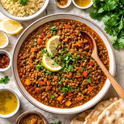 Image of Moroccan Stewed Lentils