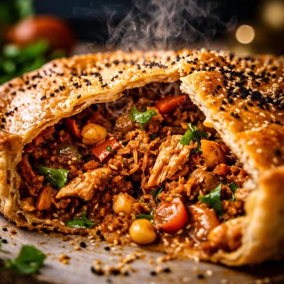 Image of Moroccan Style Chicken Pie