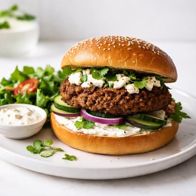 Image of Moroccan Style Lamb Burgers