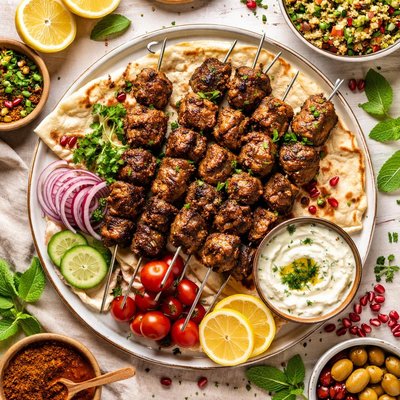 Image of Moroccan Style Lamb Kebabs