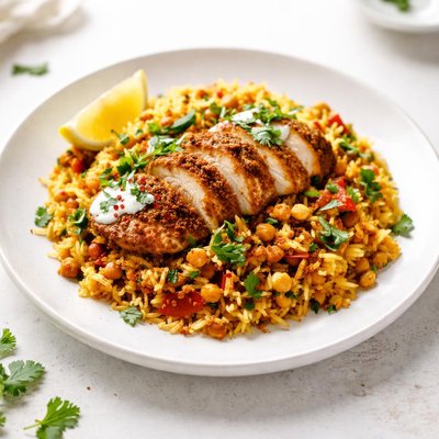 Image of Moroccan Style Spicy Chicken Rice 25 Minutes to Make