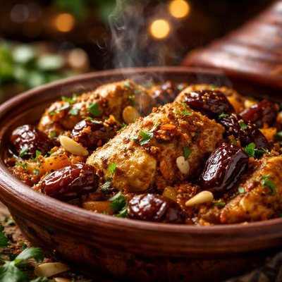 Image of Moroccan Tagine with Chicken and Dates