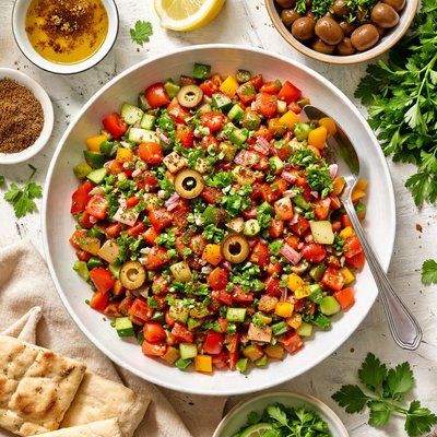 Image of Moroccan Tomato and Capsicum Salad