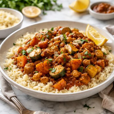 Image of Moroccan Vegetable Stew with Couscous