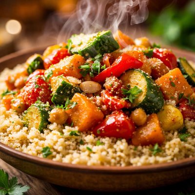 Image of Moroccan Vegetables and Cous Cous