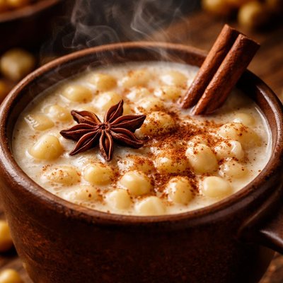 Image of Morocho De Leche or Spiced Hot Milk with Corn