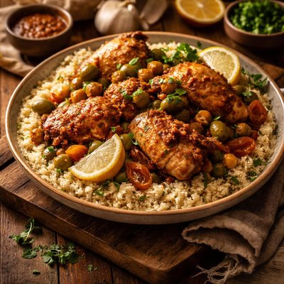 Image of Morrocan Chicken with Couscous