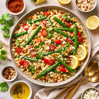 Image of Morrocan Couscous with Green Beans