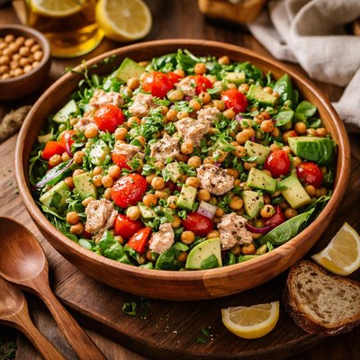 Image of Mostly Healthy Tuna N Veggie Salad