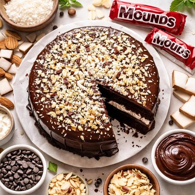 Image of Mounds Chocolate Coconut Cake