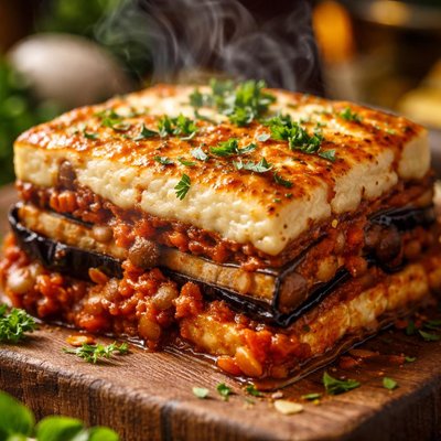 Image of Moussaka Vegan or Vegetarian You Choose