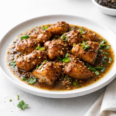 Image of Mouthwatering Pepper Chicken with Gravy